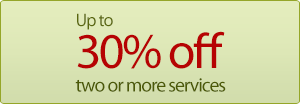 Receive up to 30% off two or more services